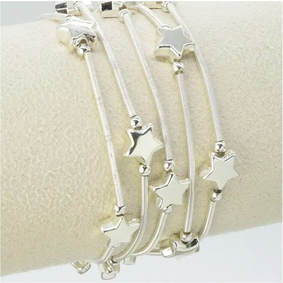 5 Piece Star Stretch Bracelet Set