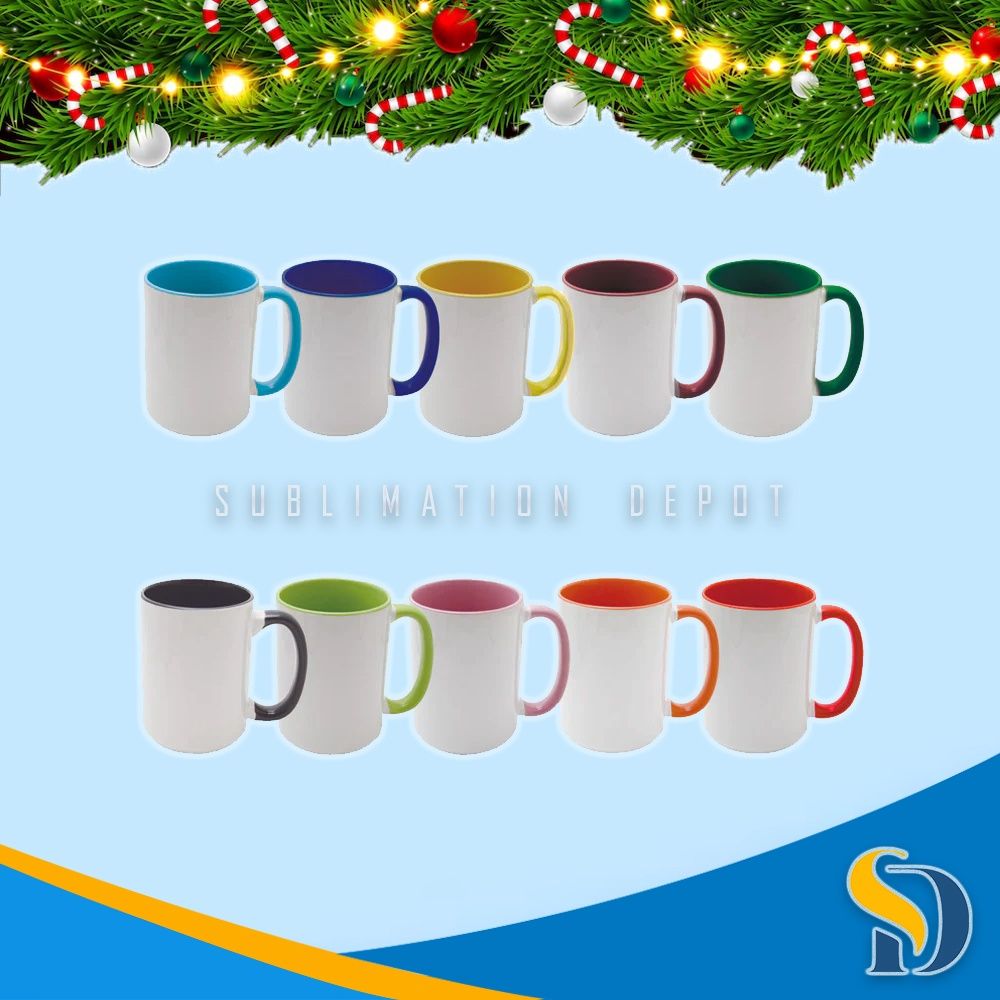 15oz Colored Mugs