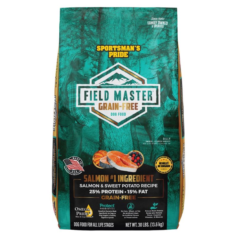 Sportsman&#39;s Pride Field Master Grain Free Salmon &amp; Sweet Potato 30 lb