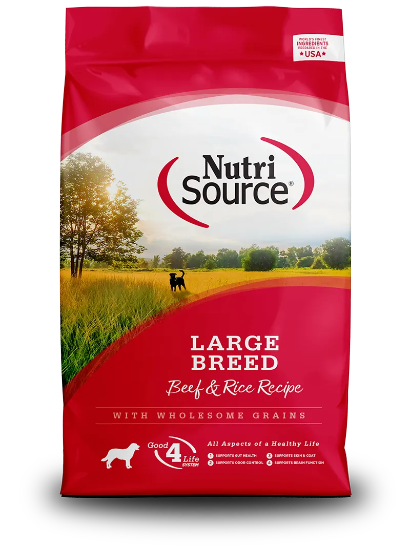 NutriSource Large Breed Beef 26 lb
