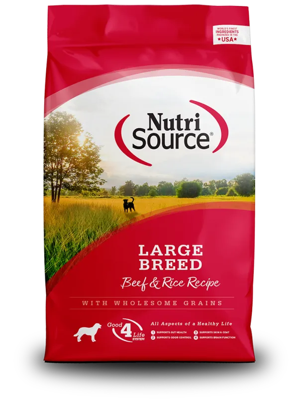 NutriSource Large Breed Beef 26 lb