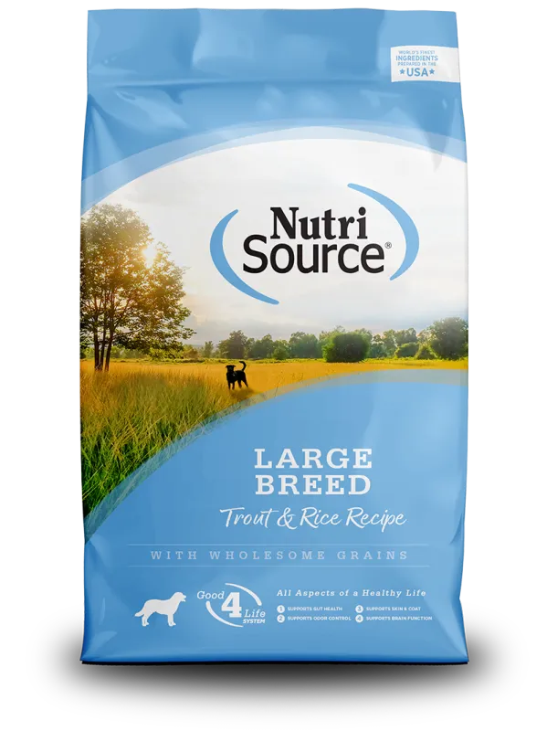 NutriSource Large Breed Trout 26 lb