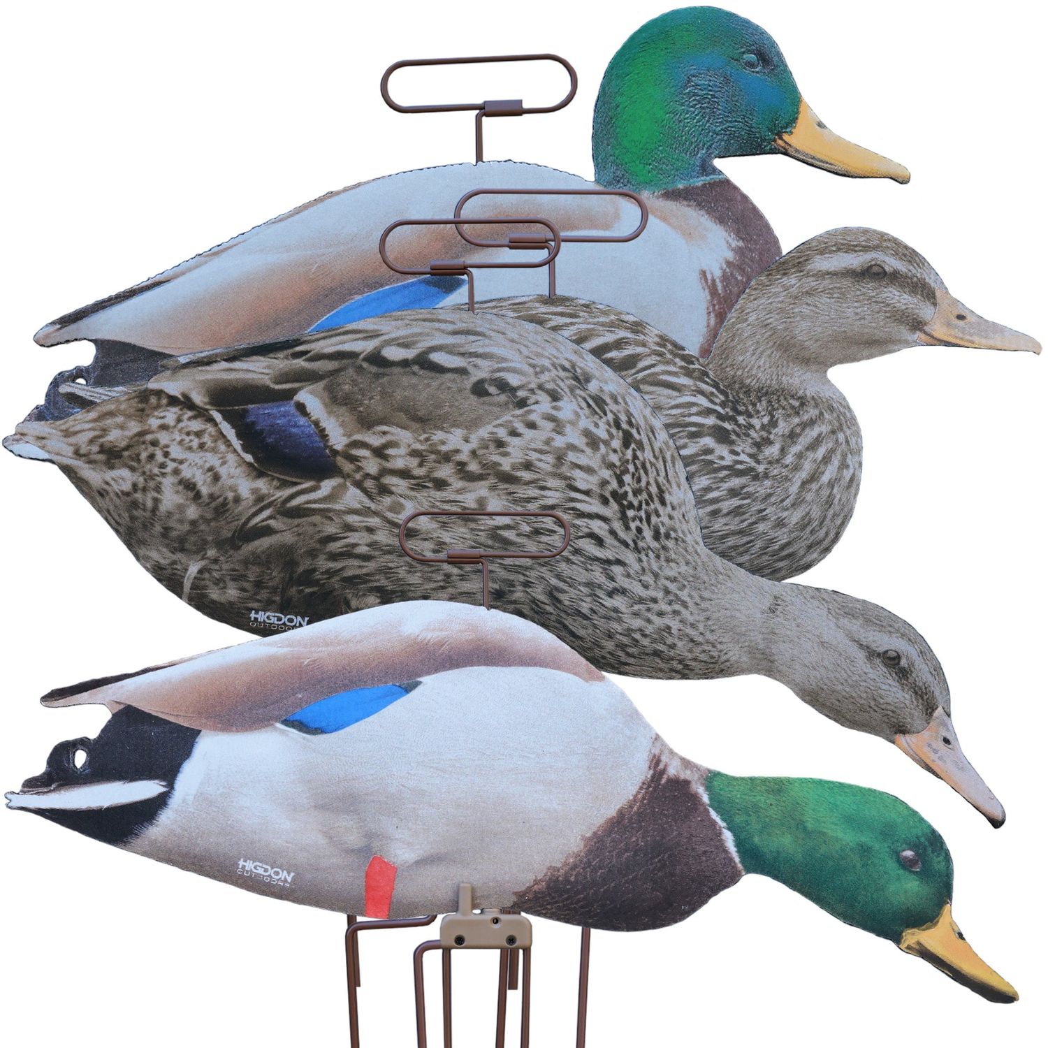 Higdon FLATS Mallard Duck Motion Silhouette, Flocked