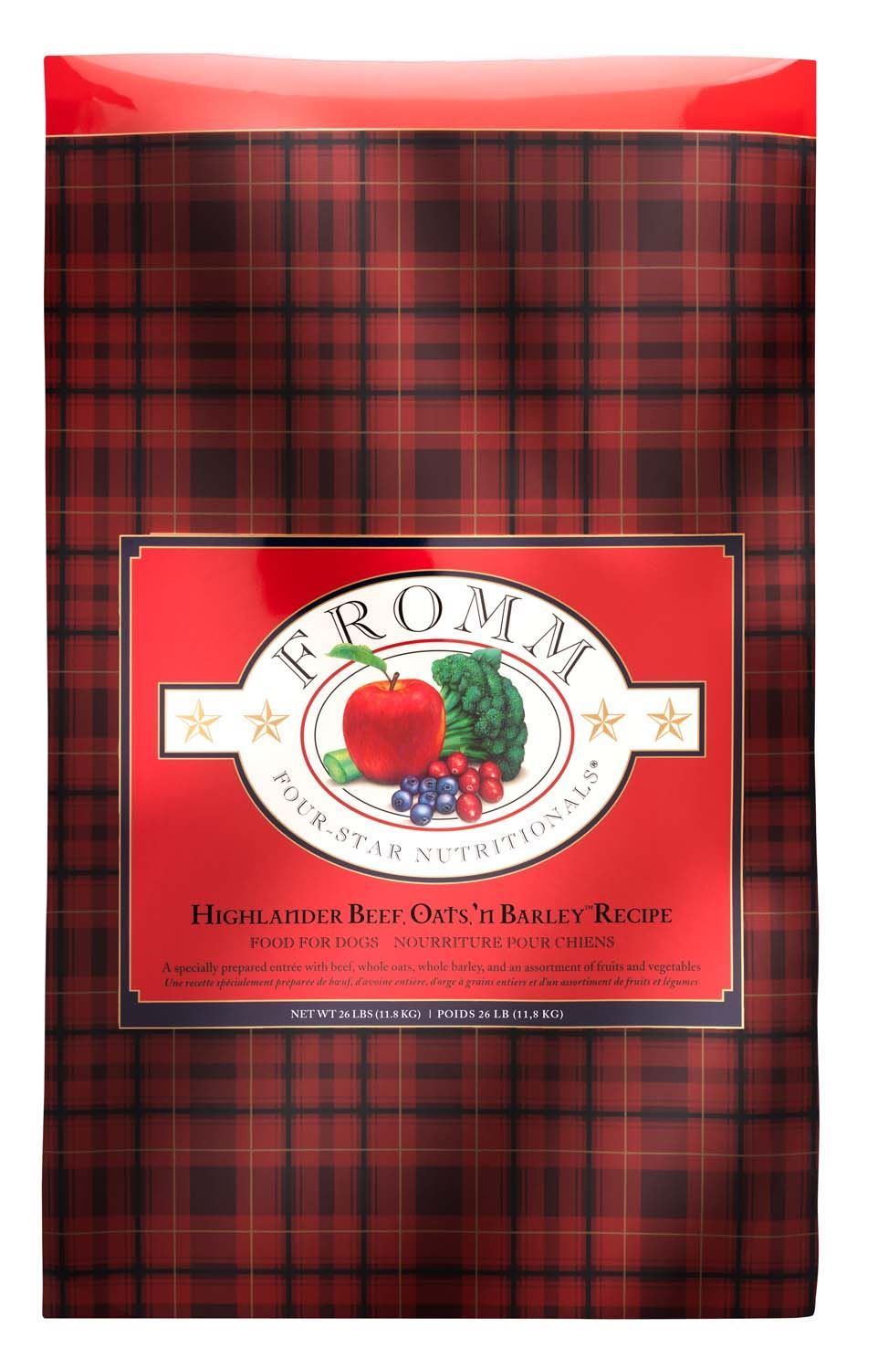 Fromm Four Star Highlander Beef, Oats, ‘n Barley 26 lb