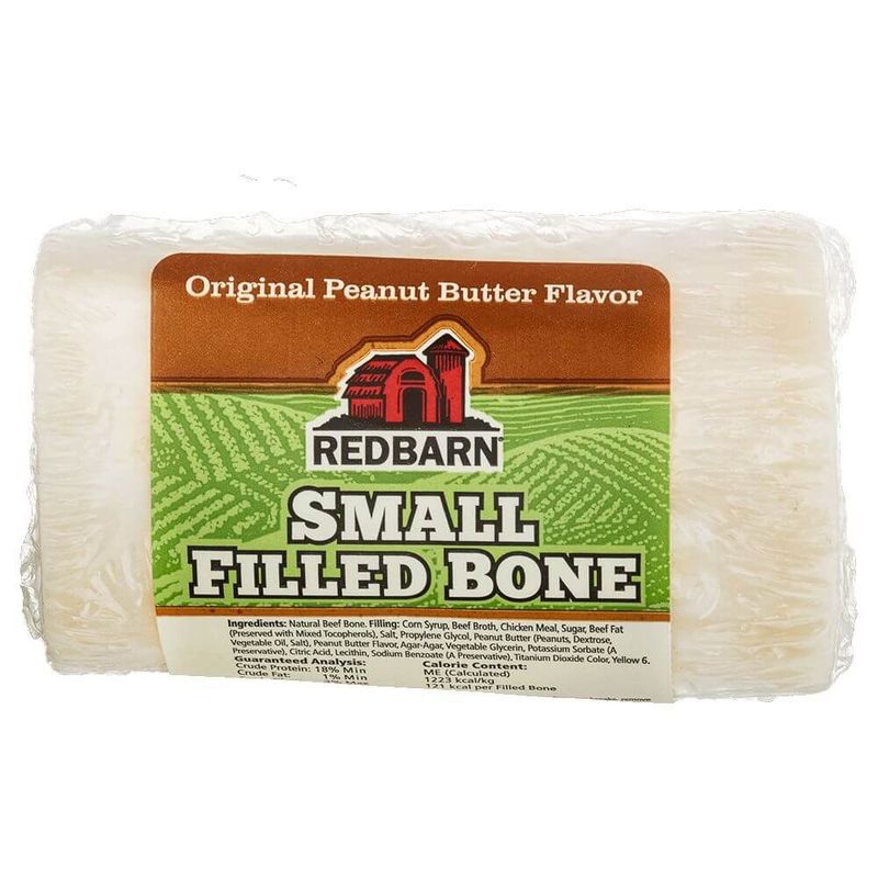 Redbarn Small Filled Bone Peanut Butter