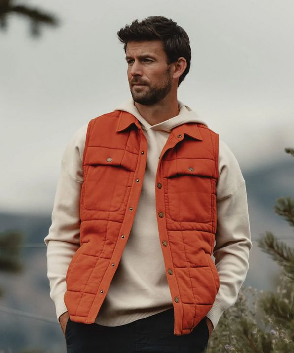 Jackie Premium Fleece Lodge Vest-Fire