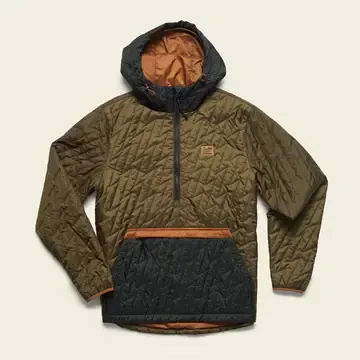 Voltage Quilted Pullover, Color: Pinegrove, Size: S