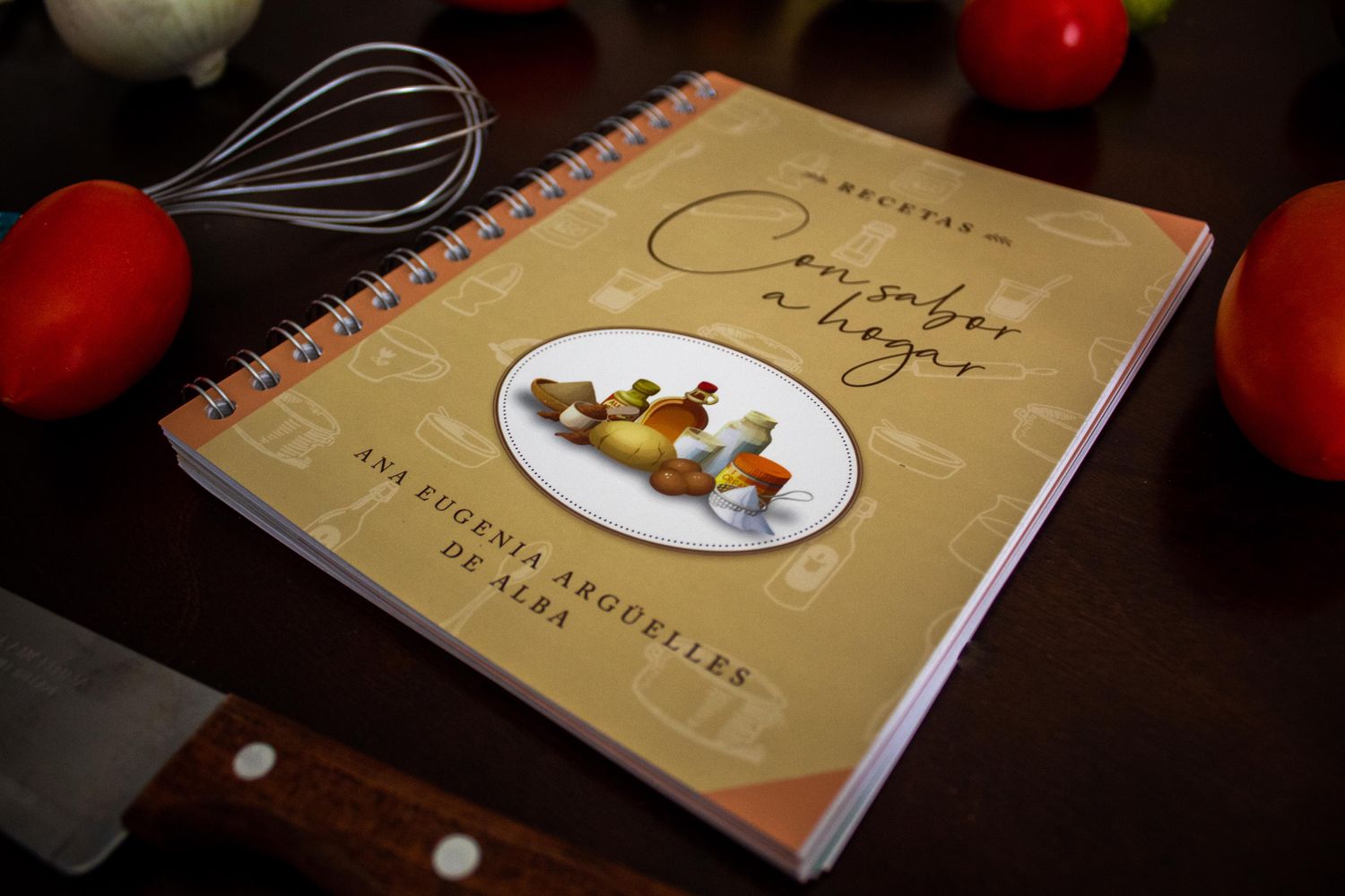 Ana Eugenia Argüelles de Alba: Recetas con sabor a hogar. Portada 2. Quintanilla Ediciones.