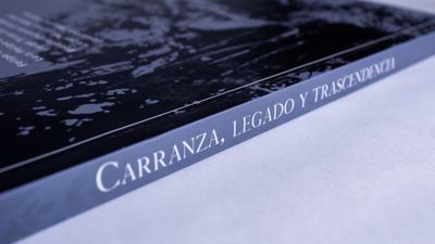 Javier Villarreal Lozano, Felipe Arturo Ávila Espinosa, Luis Felipe Barrón Córdova, Jorge Tirzo Lechuga Cruz, Rodolfo Esparza Cárdenas, Lucas Martínez Sánchez, Josefina Moguel Flores: Carranza, legado y trascendencia. Lomo. Quintanilla Ediciones