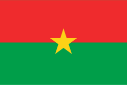 Burkina Faso Flag, (200D Nylon)