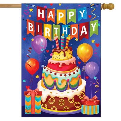 Birthday Celebration House Flag