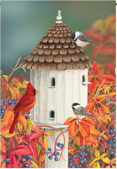 Birds of Autumn House Flag