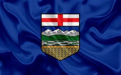 210D Nylon Alberta Flag Kit (18x36&quot; Flag, 3&#39; pole)
