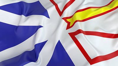 210D Nylon Newfoundland Flag Kit (18x36&quot; Flag, 3&#39; pole)