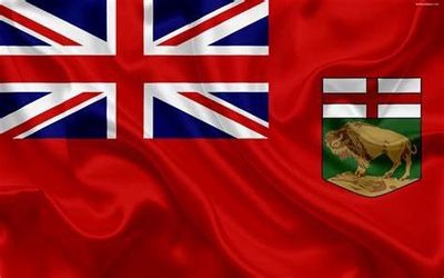 210D Nylon Manitoba Flag Kit (18x36&quot; Flag, 3&#39; pole)