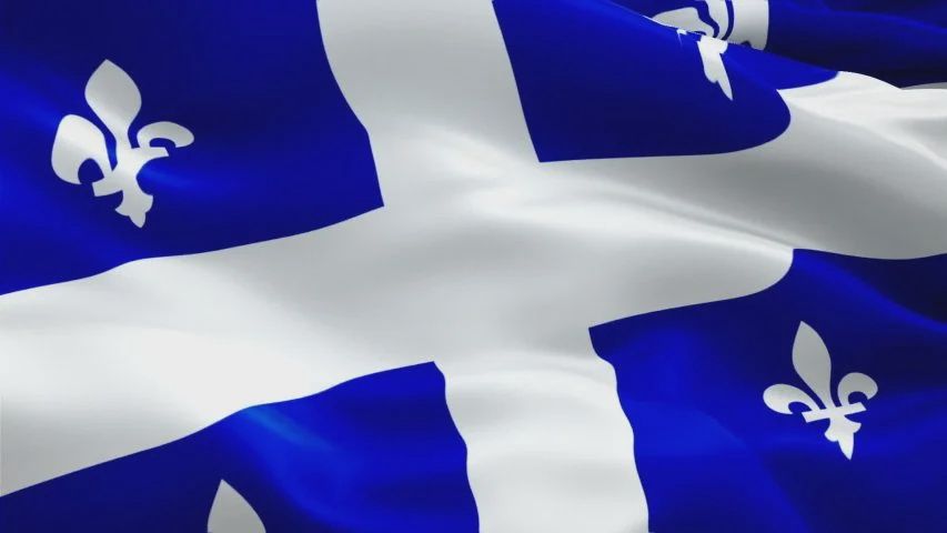 210D Nylon Quebec Flag Kit (18x36&quot; Flag, 3&#39; pole)
