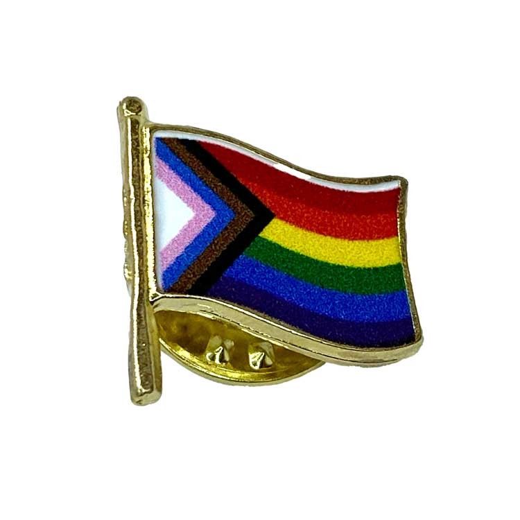 Inclusive Pride Waving Flag Lapel Pin