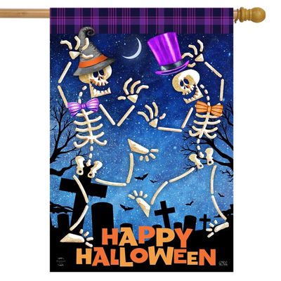Dancing Skeletons House Flag
