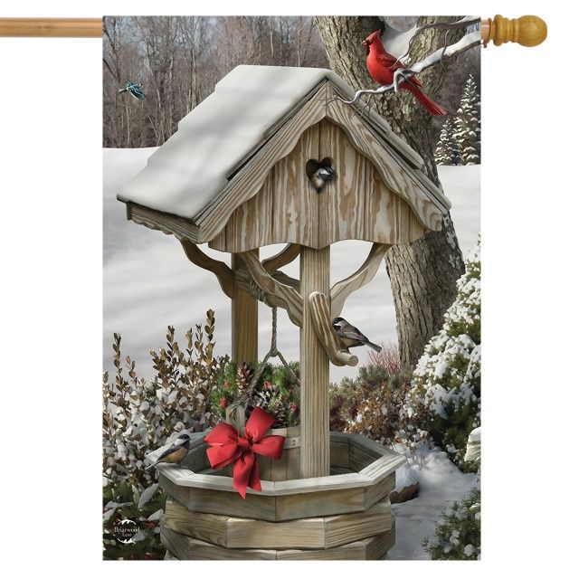 Winter Wishes House Flag