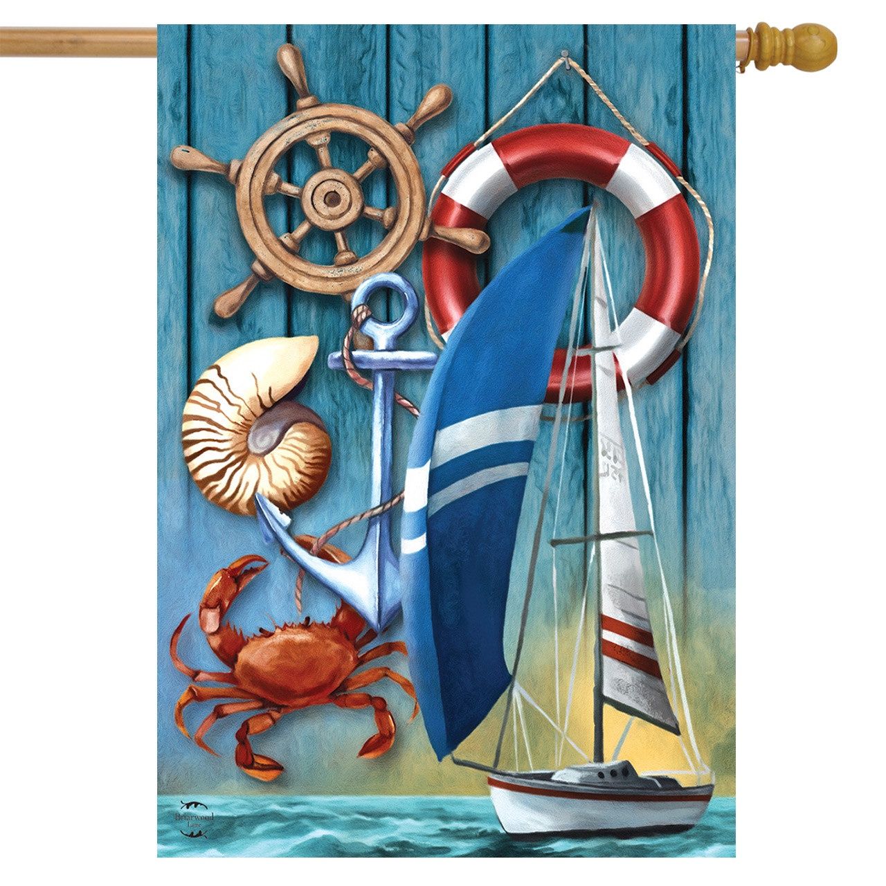 Nautical Adventure House Flag