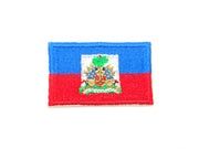 Toppa Ricamata Haiti U24 – 8x5 Cm – Da Cucire O Stirare, Qualità Top
