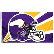 Minnesota Vikings Helmet Flag 3ft x 5ft (Polyknit)