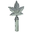 Maple Leaf Finial, Finish: Chrome Plated