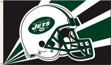 New York Jets Helmet Flag 3ft x 5ft (Polyknit)