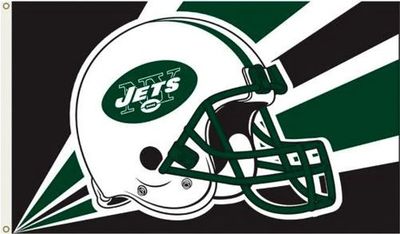 New York Jets Helmet Flag 3ft x 5ft (Polyknit)