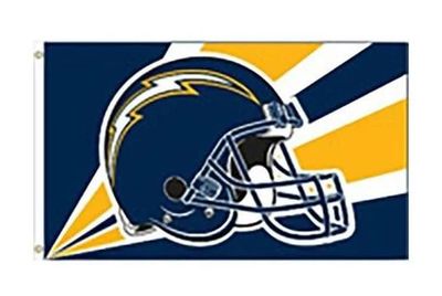 San Diego Chargers Helmet Flag 3ft x 5ft (Polyknit)