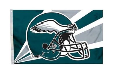 Philadelphia Eagles Helmet Flag 3ft x 5ft (Polyknit)