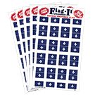 Quebec 1&quot;x1.5&quot; Decal, 50/pack