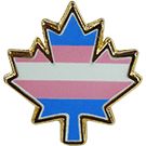 Transgender Maple Leaf Lapel Pin