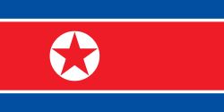 North Korea Stick Flags