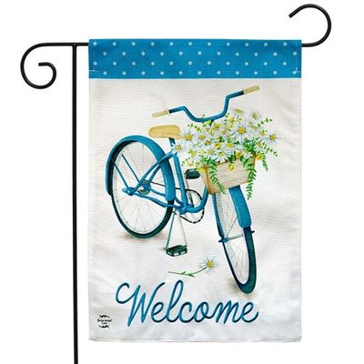 Spring Bike Garden Flag