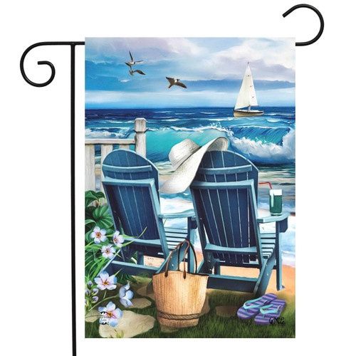 Seaside Escape Garden Flag
