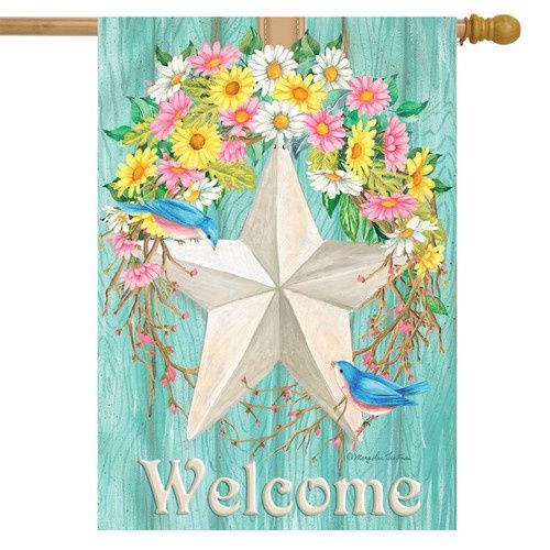 Spring Barnstar House Flag