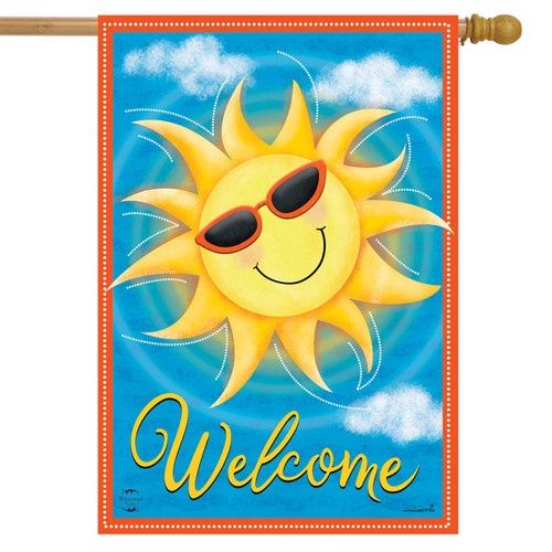 Summer Sunshine House Flag