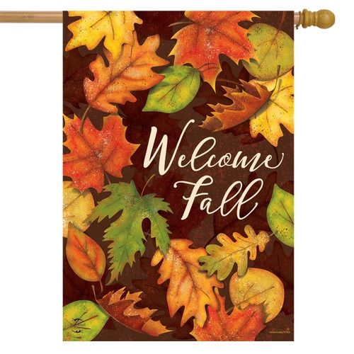 Leaf Toss House Flag