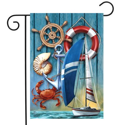 Nautical Adventure Garden Flag