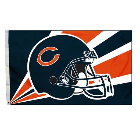 Chicago Bears Helmet Flag (Polyknit), Size: 36x60&quot;