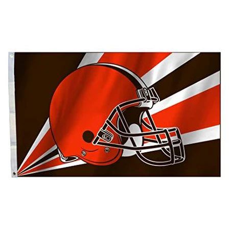 Cleveland Browns Helmet Flag (Polyknit), Size: 36x60&quot;