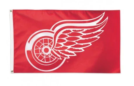 Detroit Red Wings Logo Flag (Polyknit), Size: 36x60&quot;