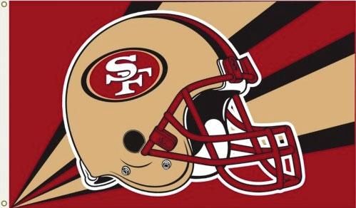 San Francisco Helmet Flag (Polyknit), Size: 36x60&quot;