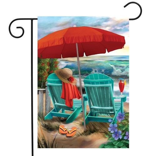 Beach Life Garden Flag