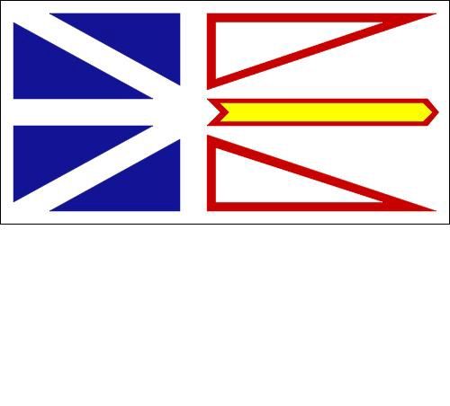 Newfoundland Flags (Polyknit), Size: 27x54&quot;