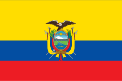 Ecuador Flag (210D Nylon), Size: 36x72&quot;