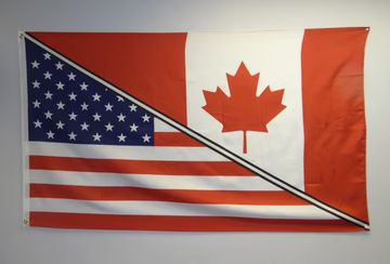 USA/Canada Friendship Flag 3 x 5&#39; (Econo Polyester)