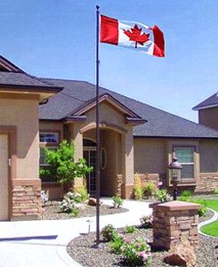 Titan Telescopic Aluminum 20FT Silver Flagpole