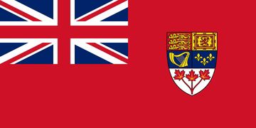 Canadian Red Ensign Flags 210D Nylon (Red Leaves), Size: 36x72&quot;